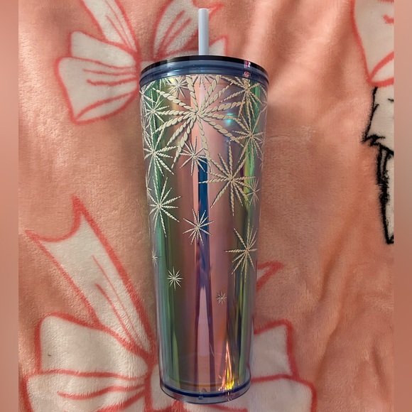 Starbucks Snowflake Tumbler with Straw - Picture 2 of 4